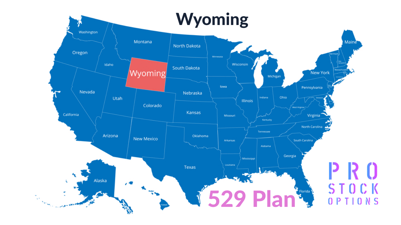 Wyoming 529 plan - map of the united states